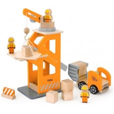 Crane Lift with Dumper - Wooden - Viga Toys 